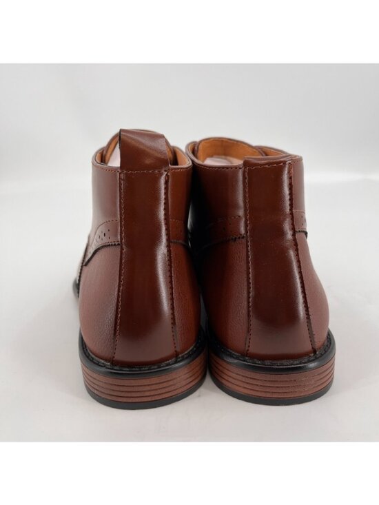 New York & Company Men\'s Faux Leather Luciano Boots - Cognac - Size US 8.5 main image 11